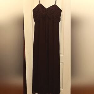David's Bridal Chocolate Brown Evening Dress / Bridesmaid Dress Size 20